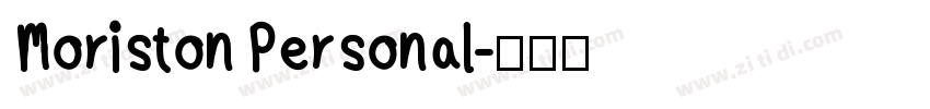 Moriston Personal字体转换
